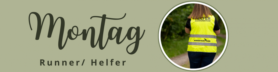 Mantrailing Runner / Helfer - Montag